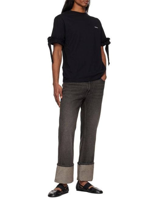 Coperni Black Turn Up-Hem Jeans