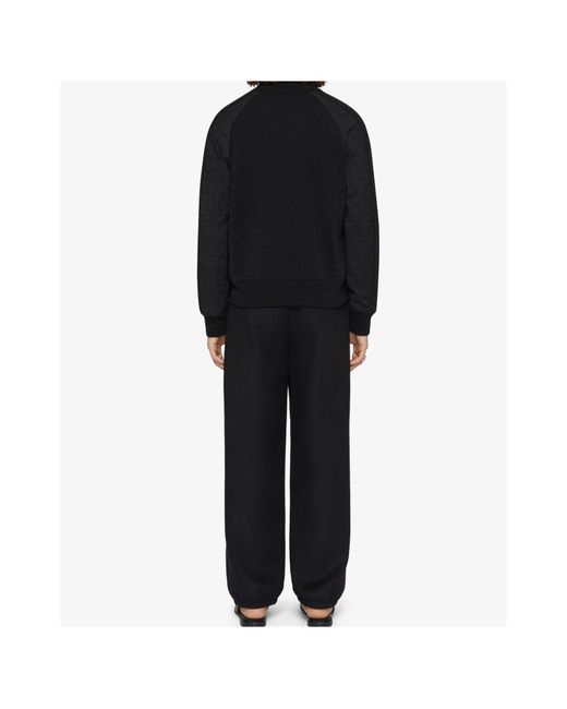 Givenchy Black Panelled Button-Up Jacket for men