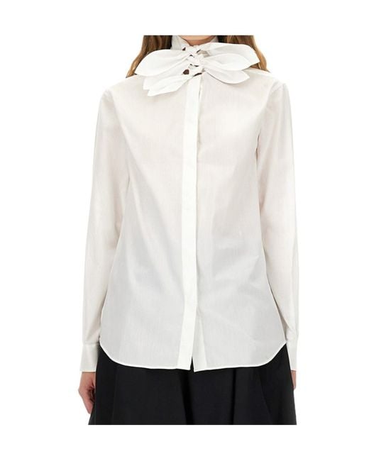 Moschino White Long Sleeve Shirt