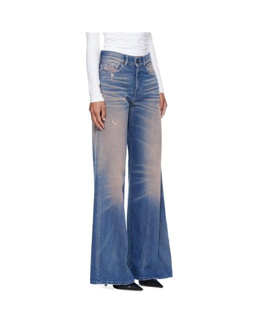 DIESEL Blue Belt-Loop Jeans