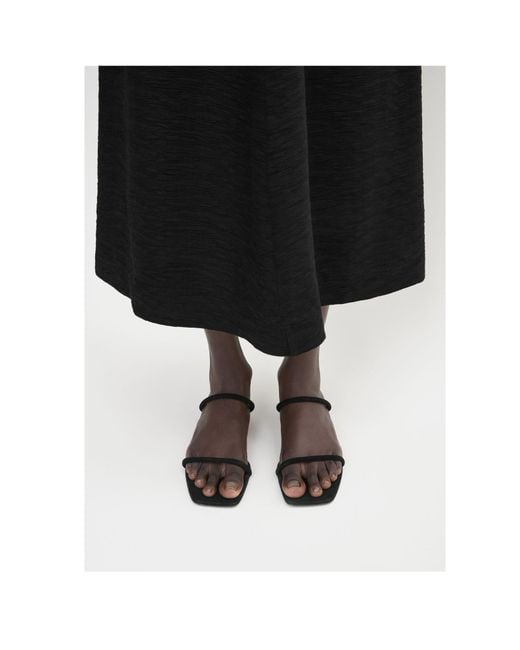 Totême  White Totême Square Toe Double Strap Sandals