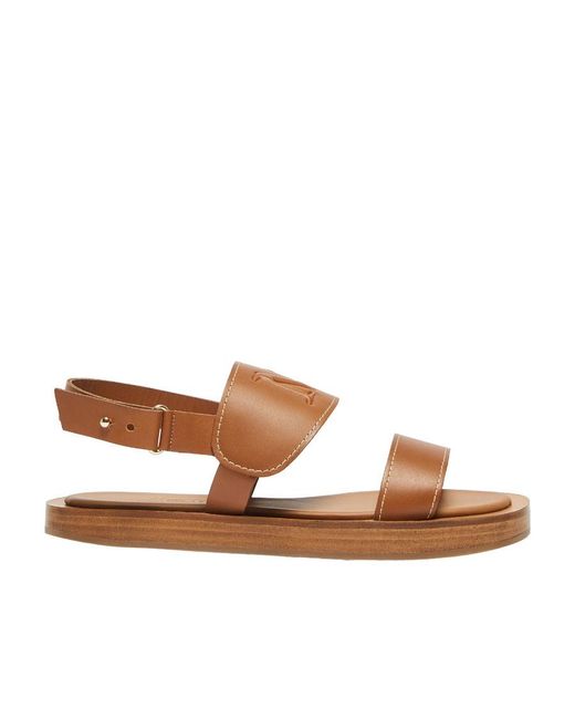 Max Mara Brown Diana Open Toe Sandals