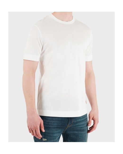 Emporio Armani White Logo T-Shirt for men
