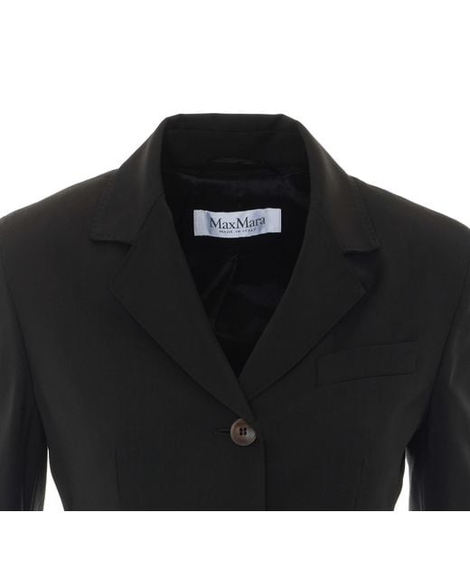 Max Mara Black Long-Sleeve Blazer