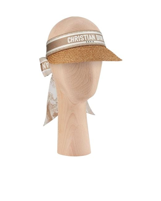 Dior White Iviera D-Ocean Visor With Mitzah
