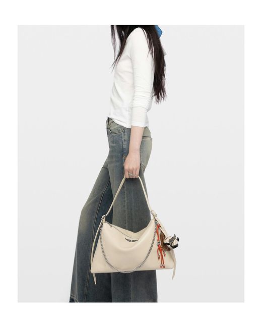 Zadig & Voltaire White Henley T-Shirt Tina