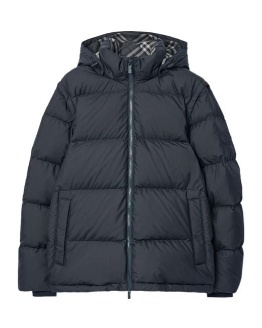 Burberry Blue Down Jackets for men