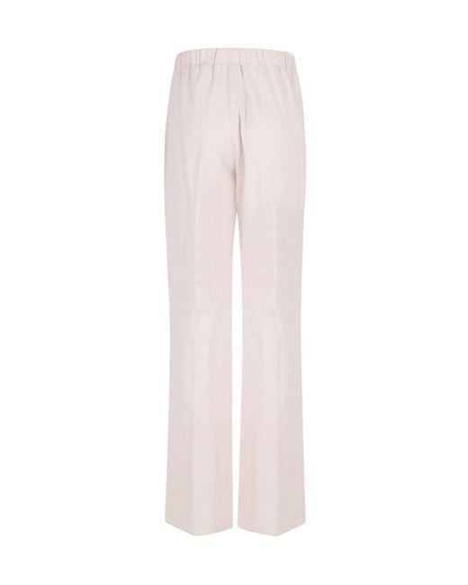 Seventy White Side-Pockets Trousers