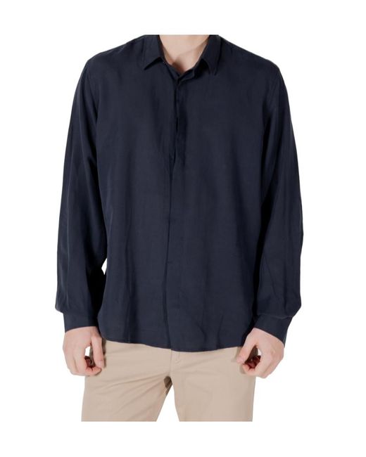 Antony Morato Blue Long-Sleeved Shirt for men