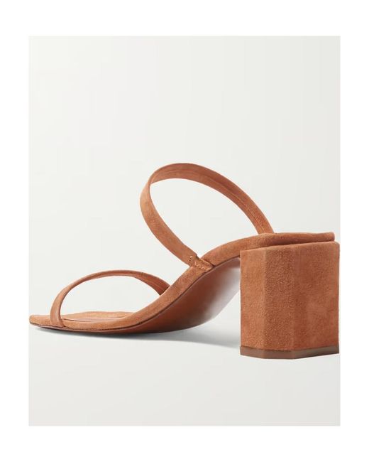 By Far Pink Tanya Square Toe Sandals