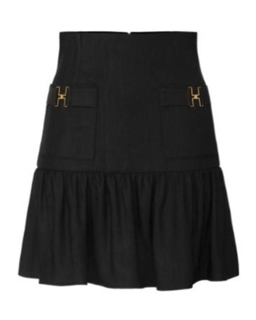 Elisabetta Franchi Black Jewel Detailed Skirt