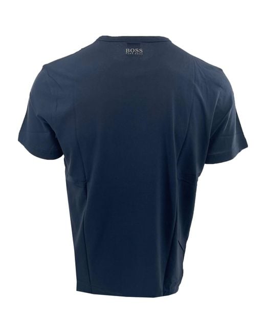 Boss Blue Item O-Neck Short-Sleeved T-Shirt for men