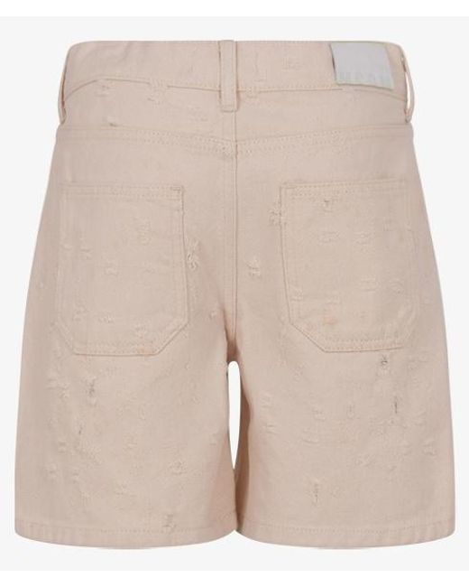 MSGM Natural Multi-Pocket Shorts