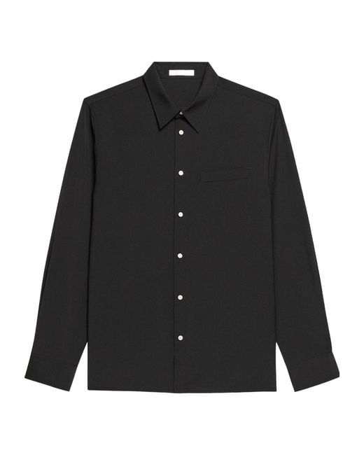 Helmut Lang Black Wool Classic Shirt for men