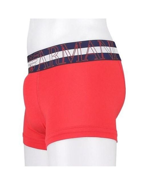 Emporio Armani Red Logo Underwear for men
