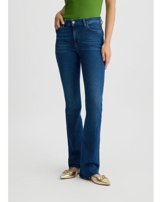 Liu Jo Blue Bell-Bottom Jeans