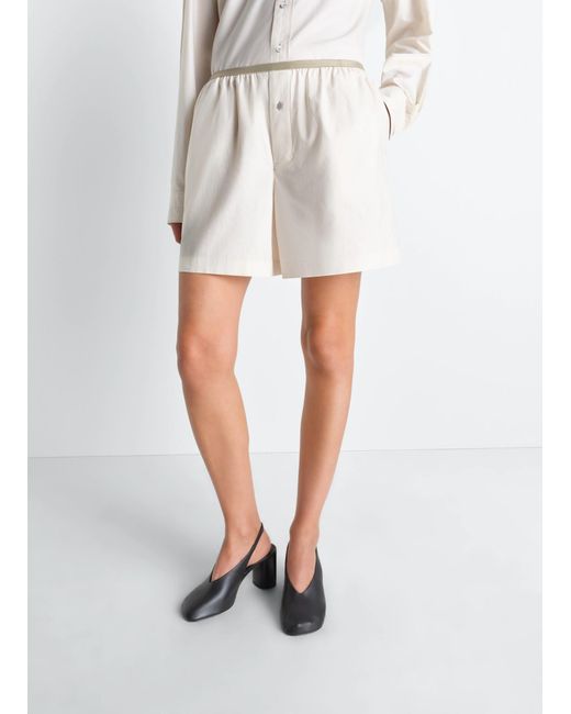 Lemaire White Boxer Shorts
