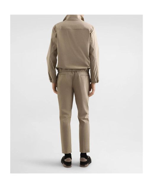 Dolce & Gabbana Natural Logo Patch Zipped Jacket for men