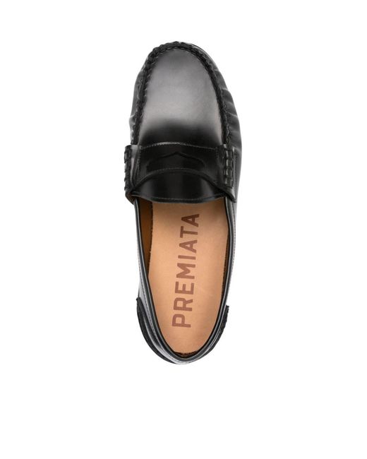 Premiata Black Round-Headed Love Shoes for men