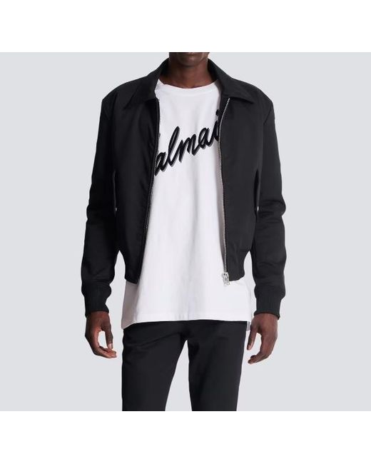 Balmain White Letter" Logo T-Shirt for men
