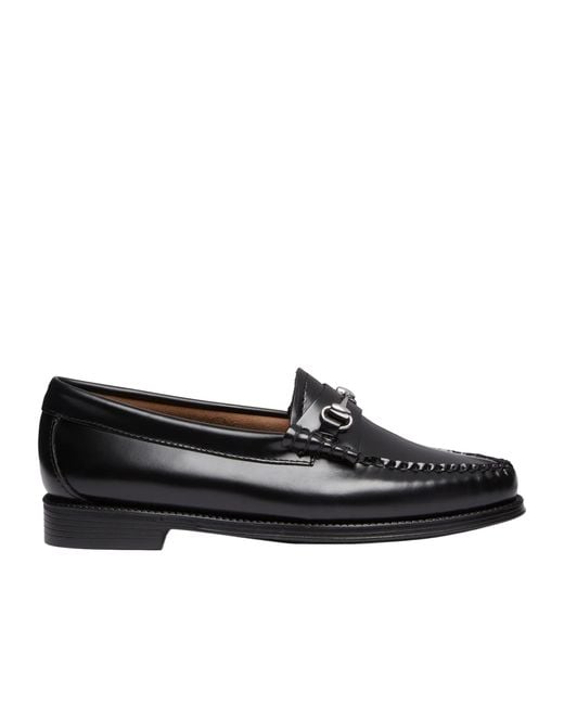 G.H.BASS Black Easy Weejuns Lianna Almond Toe Loafers