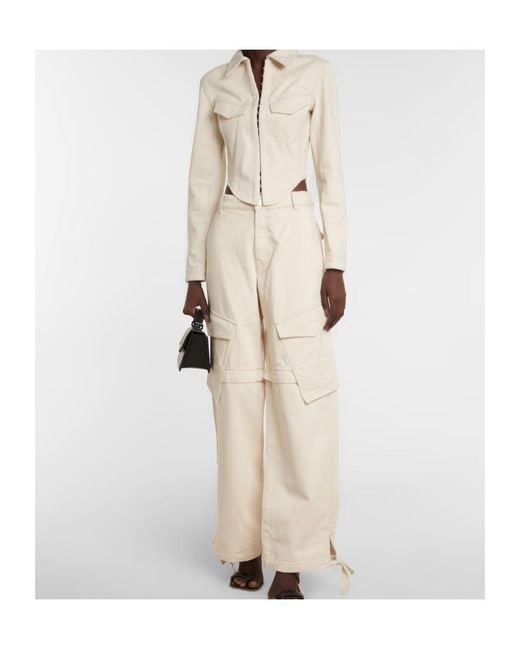 Dion Lee White Denim Jacket