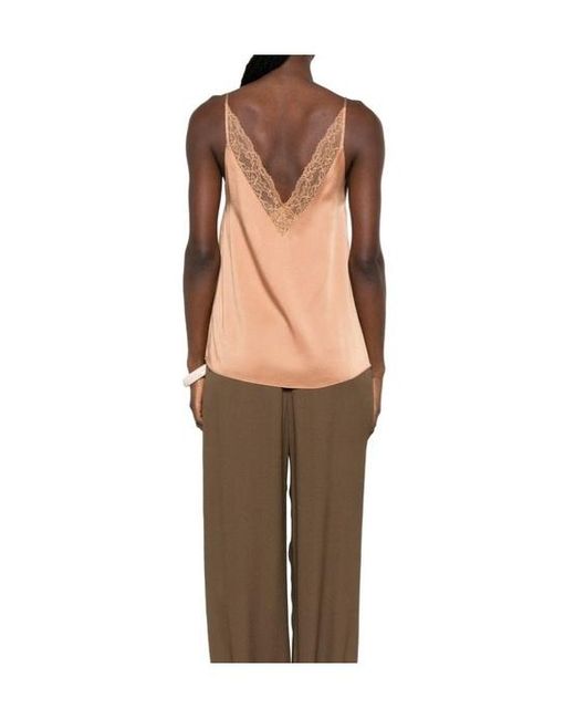 Forte_forte Natural Lace-Trim Camisole Top