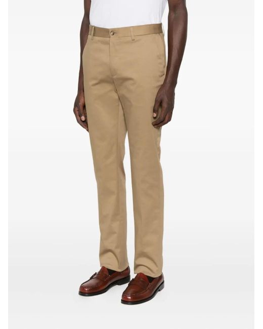 Etro Natural Raw-Edge Cotton Trousers for men