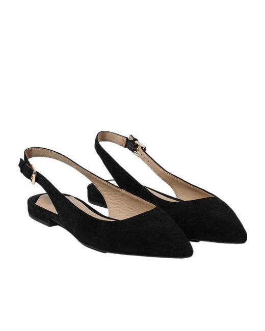 Ralph Lauren Black Lauren Londyn Pointed Toe Slingback Flats