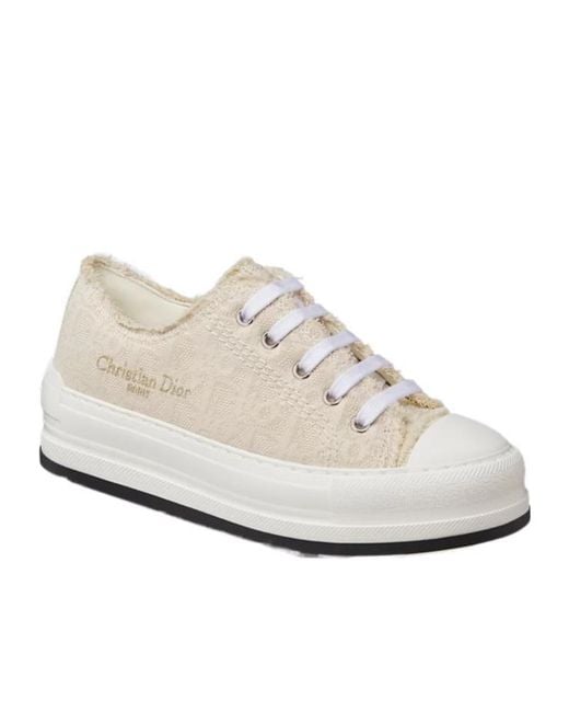Dior White Walk'N' Platform Sneaker