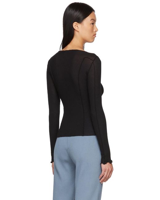 Baserange Black Omato Long Sleeve T-Shirt