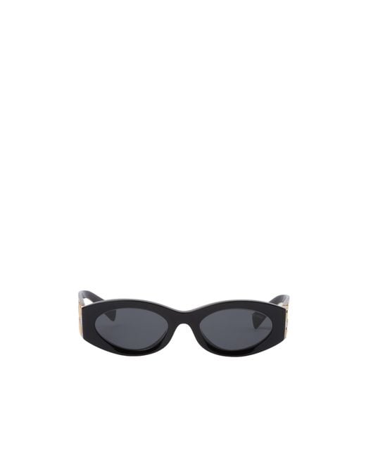 Miu Miu White Eyewear Cat-Eye Sunglasses
