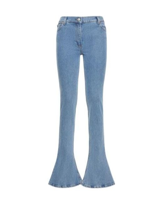 Magda Butrym Blue Low-Rise Trumpet-Shaped Jeans