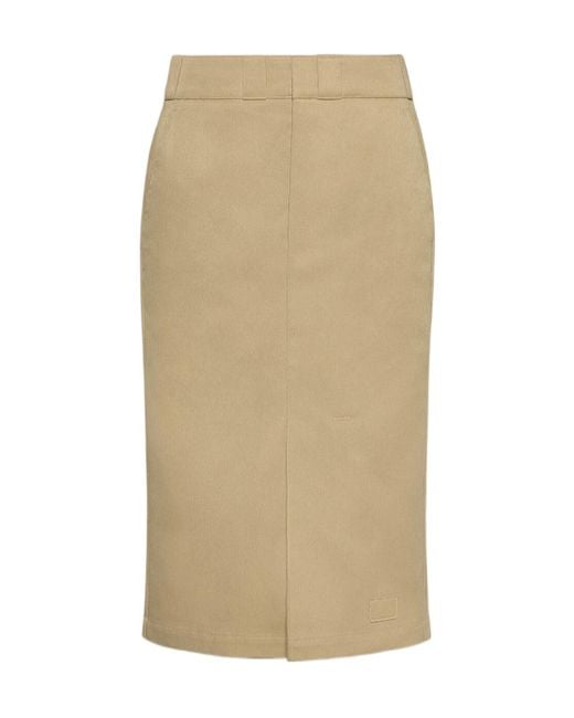 Maison Margiela Natural Skater Chino Midi Skirt