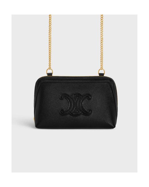 Céline Black Clutch On Chain