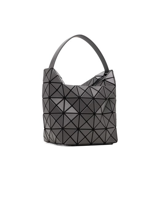 Issey Miyake Black Valley Geometric Tote Bag
