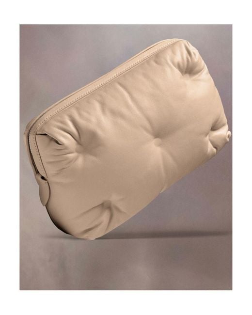 Maison Margiela Natural Glam Slam Leather Shoulder Bag for men
