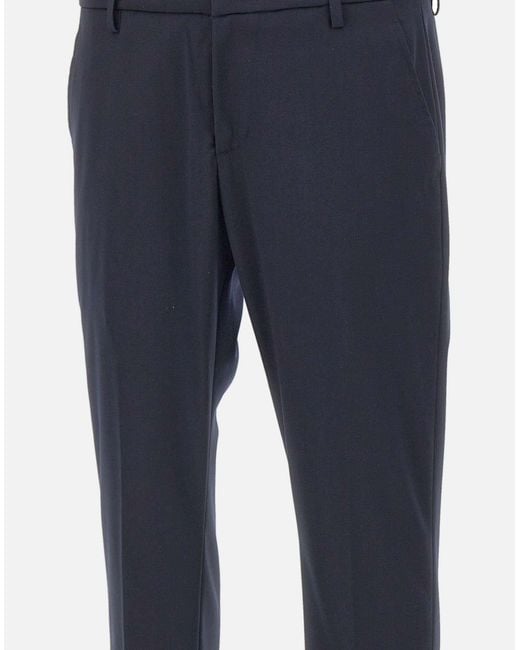 Dondup Blue Gaubert Slim-Fit Pants for men