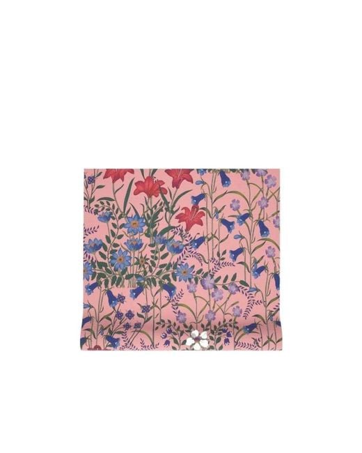 Gucci Red New Flora Print Wallpaper