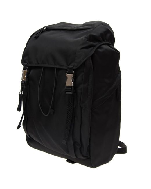 Prada Black Logo Details Backpack for men