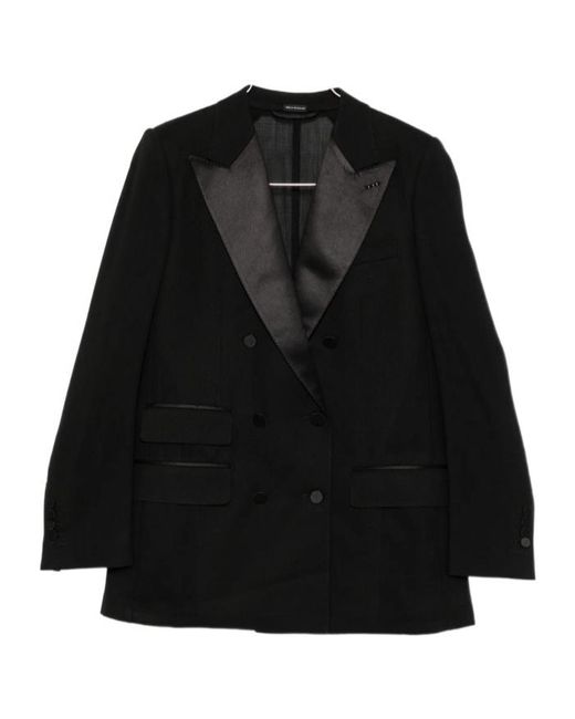 Tom Ford Black Collared Jacket