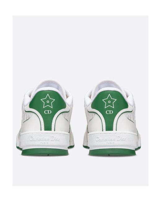 Dior White Lace Up Sneakers