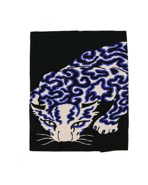 Stella McCartney Blue Animal Scarf