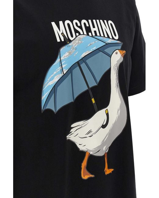 Moschino Black 'Goose' T-Shirt for men