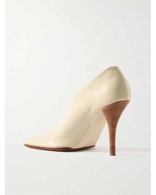 Alaïa White Square-Toe High Heels