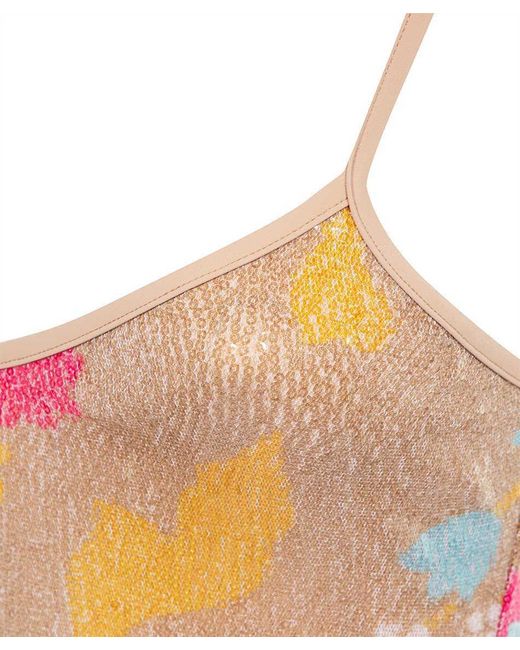DSquared² Pink Sequin-Embellished Swimsuit