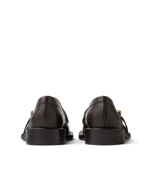 Versace Brown Primo Leather Loafers