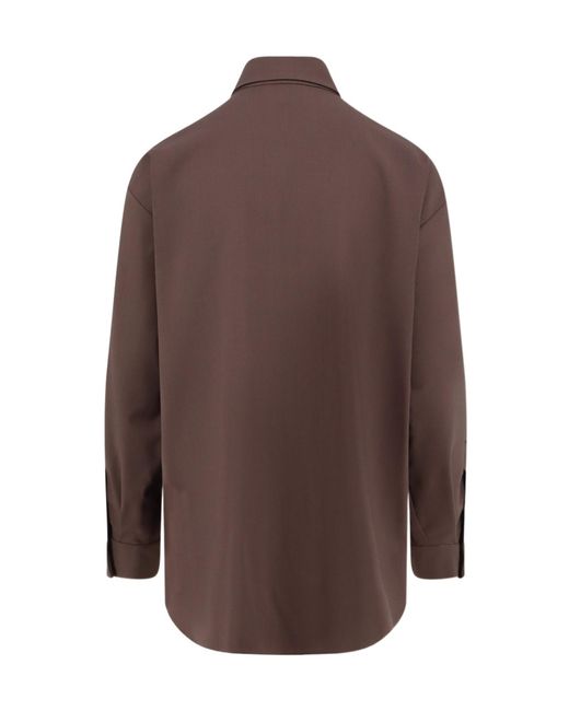 Alysi Brown Long-Sleeved Shirt