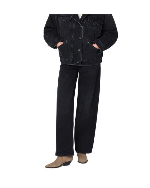 Isabel Marant Black Faded-Effect Jeans
