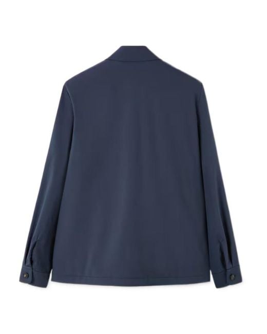 Loro Piana Blue Buttonned Pocket Jacket for men